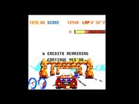 une photo d'Ã©cran de Turbo Outrun sur Amstrad CPC